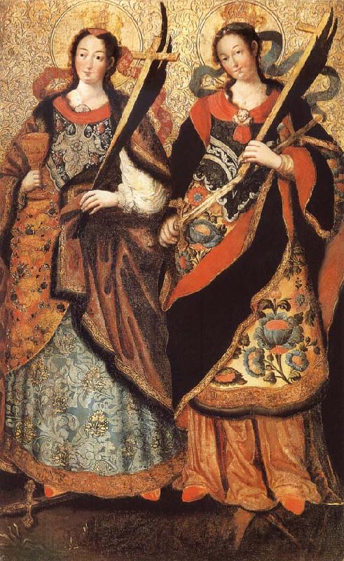 unknow artist The Saints Marys Barbe and Catherine